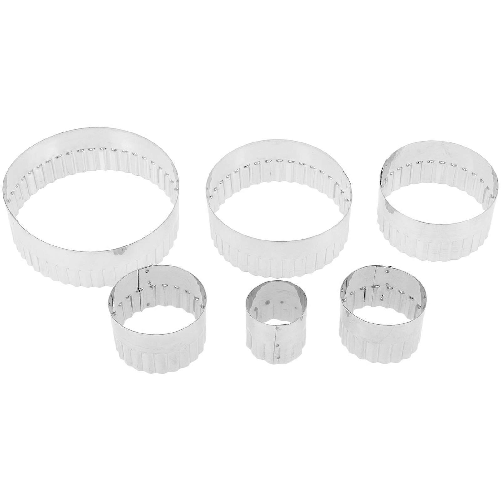 Kitchen Tools Mousse Ring Molds for DIY 12Pcs Stainless Steel Baking Accessory