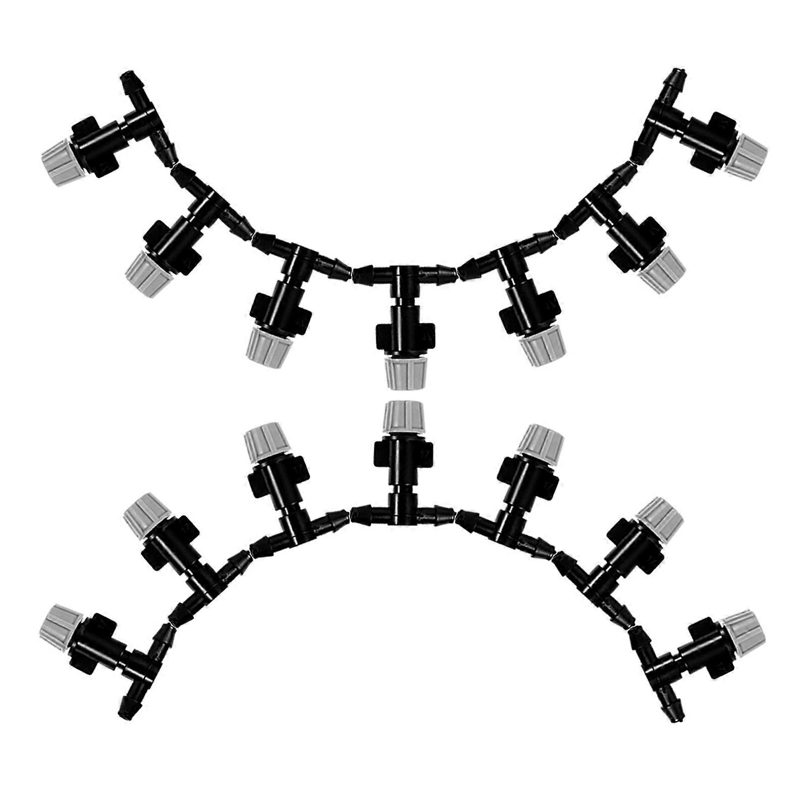 Plastic Mist Nozzle Sprinkler for Garden Irrigation 100Pcs Adjustable