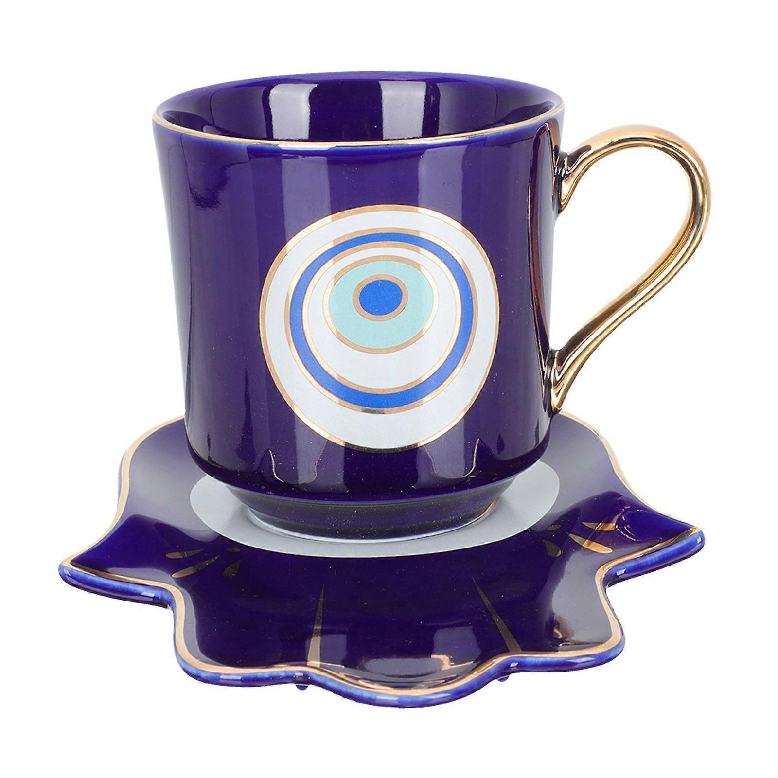 Ceramic Drinkware Decorative Tea Cup Elegant Office Use 300ML Capacity 1Set