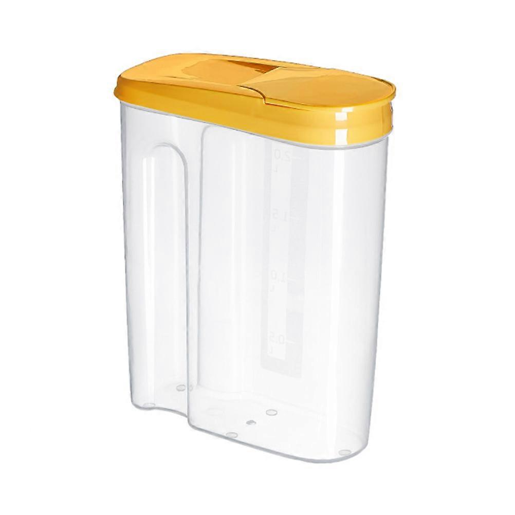 Food Storage Sealed Canister Container for Grain Coffee Bean Transparent Material Round Shape for Kitchen Use 1Pack