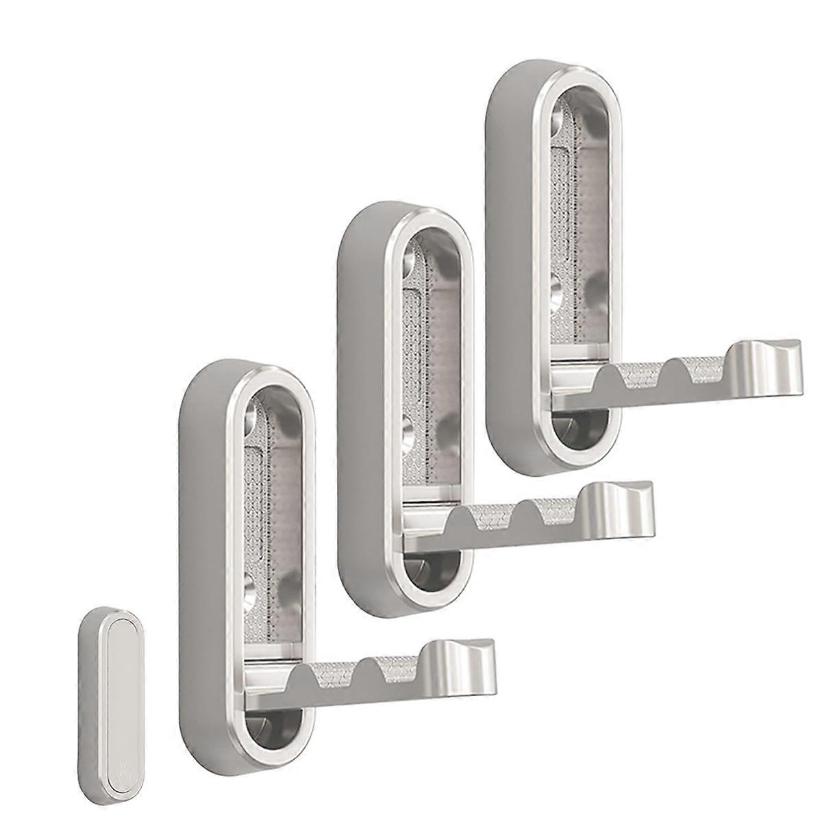 No Drill Suction Wall Hooks Silver
