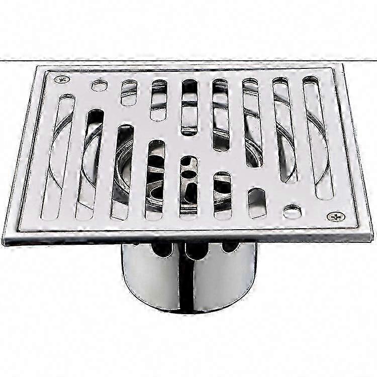 Stainless Steel 150mm x 150mm Square Odourless Floor Drain Ideal for Toilets Bathrooms and Balconies