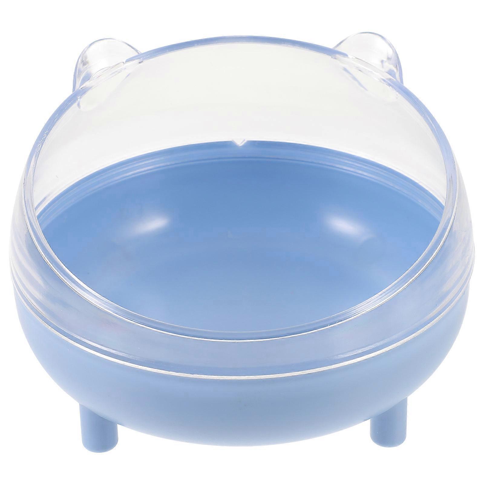 Hamster Sand Bath House Plastic Container for Pet Use with Lid 2Pcs