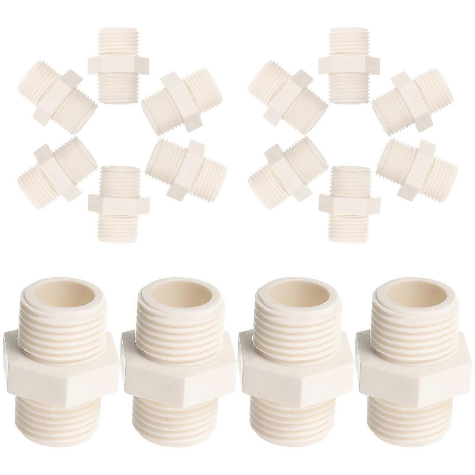 Plastic Water Pipe Adapters for Connecting Water Pipes 100Pcs Set