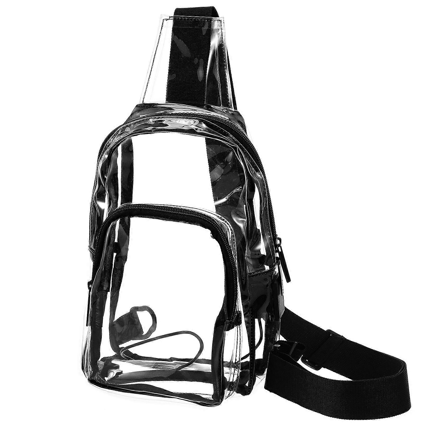 Clear Stadium Bag for Secure Zipper Closure and Easy Access