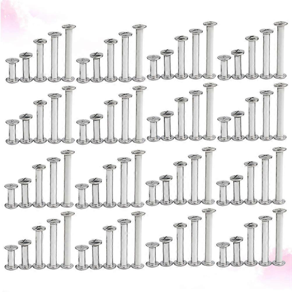 Rivets Screw 240Pcs Cylindrical Binding Fixation Components For Crafts Home Use Menu Desk Calendar Photo Album