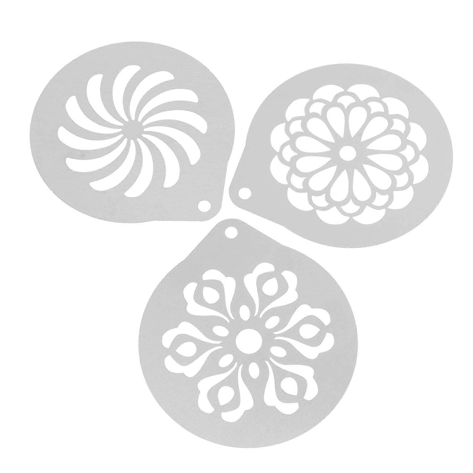 Coffee Stencils Metal Coffee Decorating Stencils for 9 Pieces