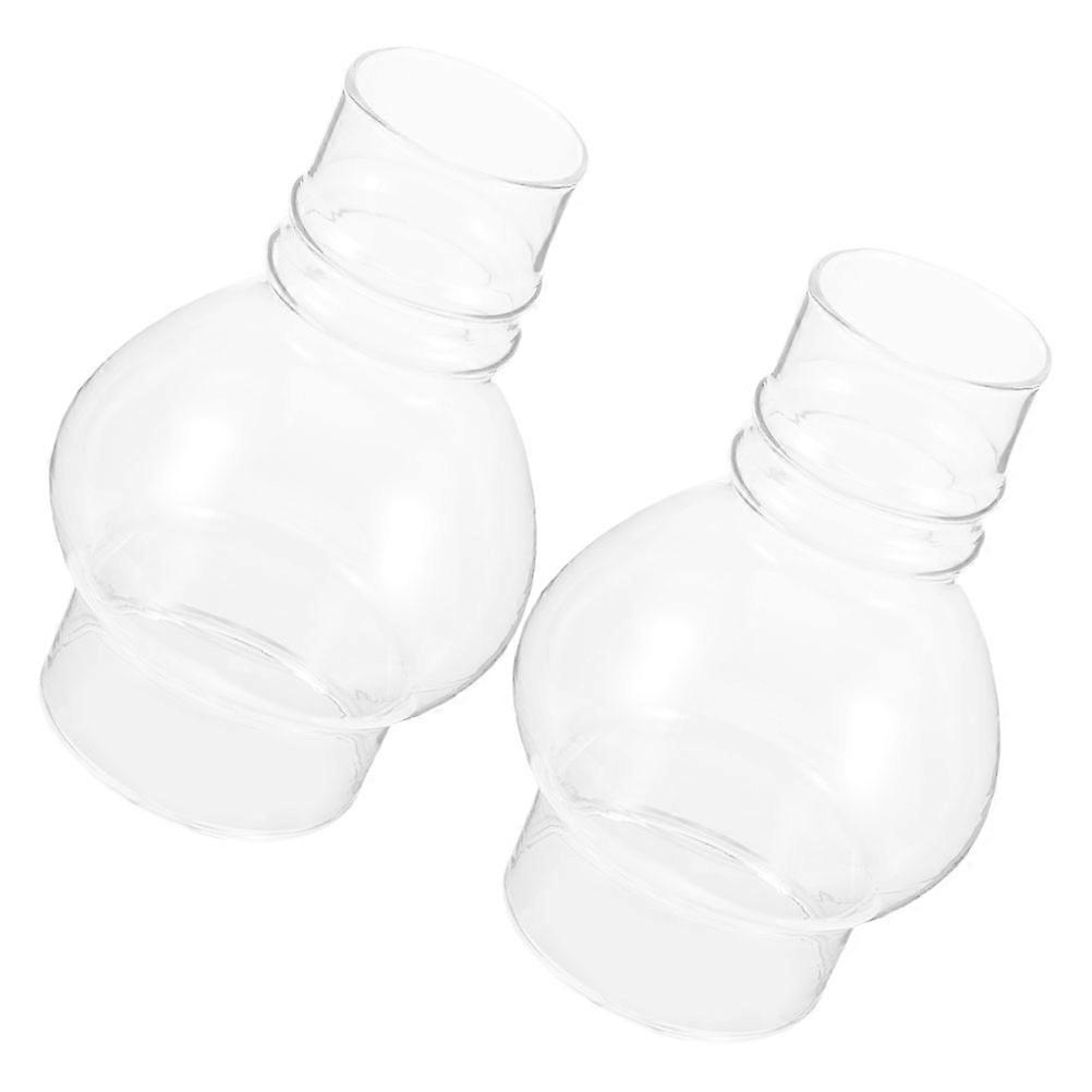 Glass Lamp Shade Oil Lamp Chimney for Kerosene Lanterns 6Pcs Clear