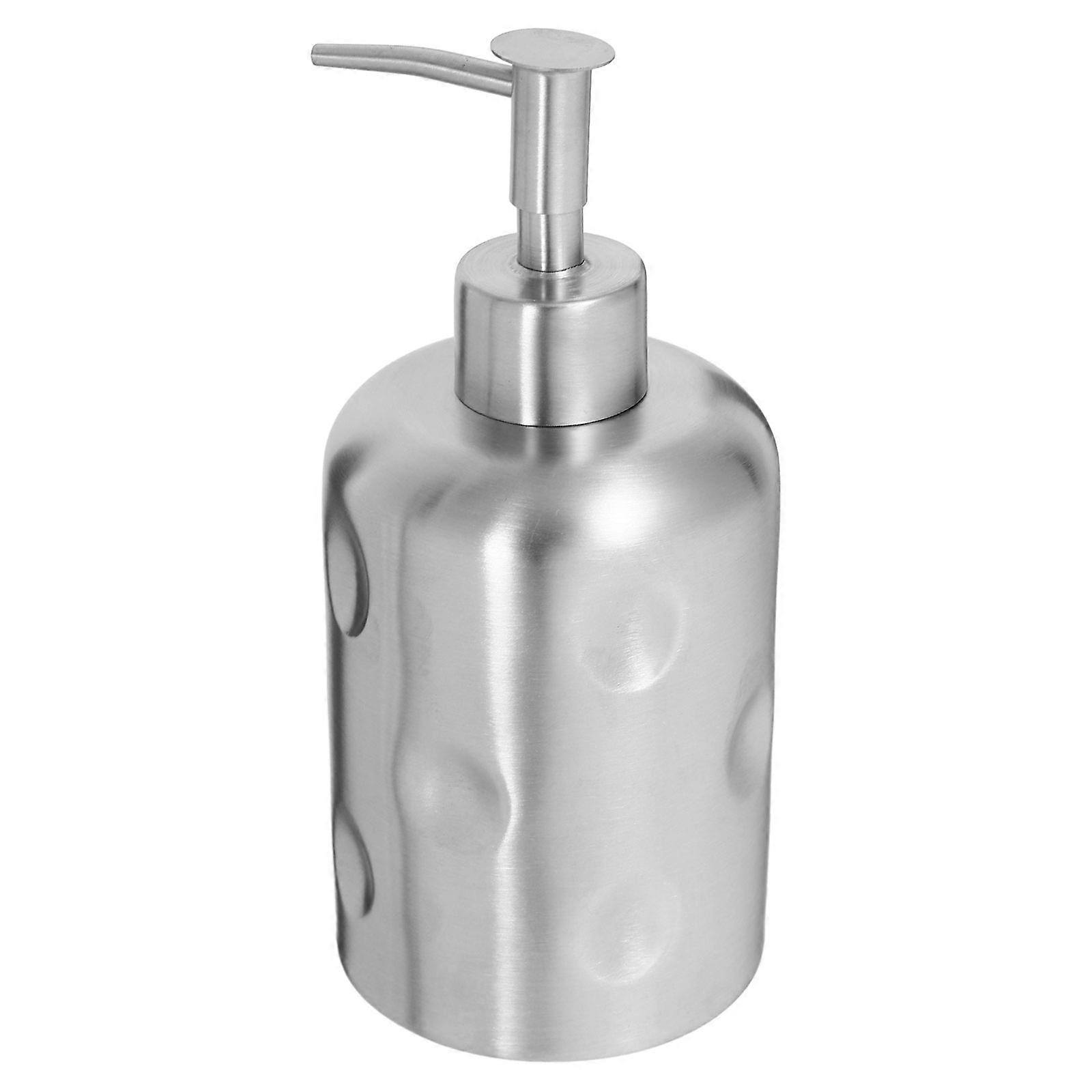 Bathroom Soap Pump Bottle Dispenser Stainless Steel Refillable 4Pcs