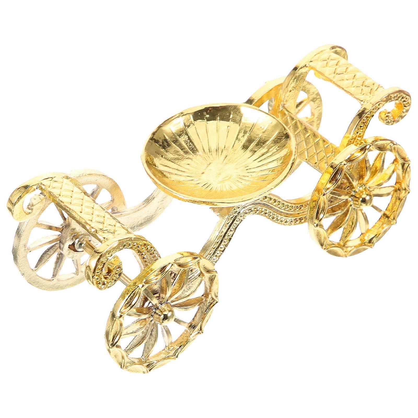 Crystal Sphere Holder Decorative Vintage for Display 3Pcs Alloy Golden Stand