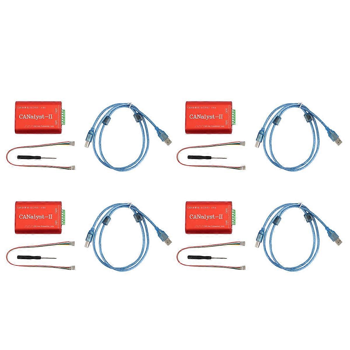4X CAN Analyzer CANalyst-II USB vers CAN Analyzer Adaptateur convertisseur CAN-Bus compatible avec ZLG USB vers