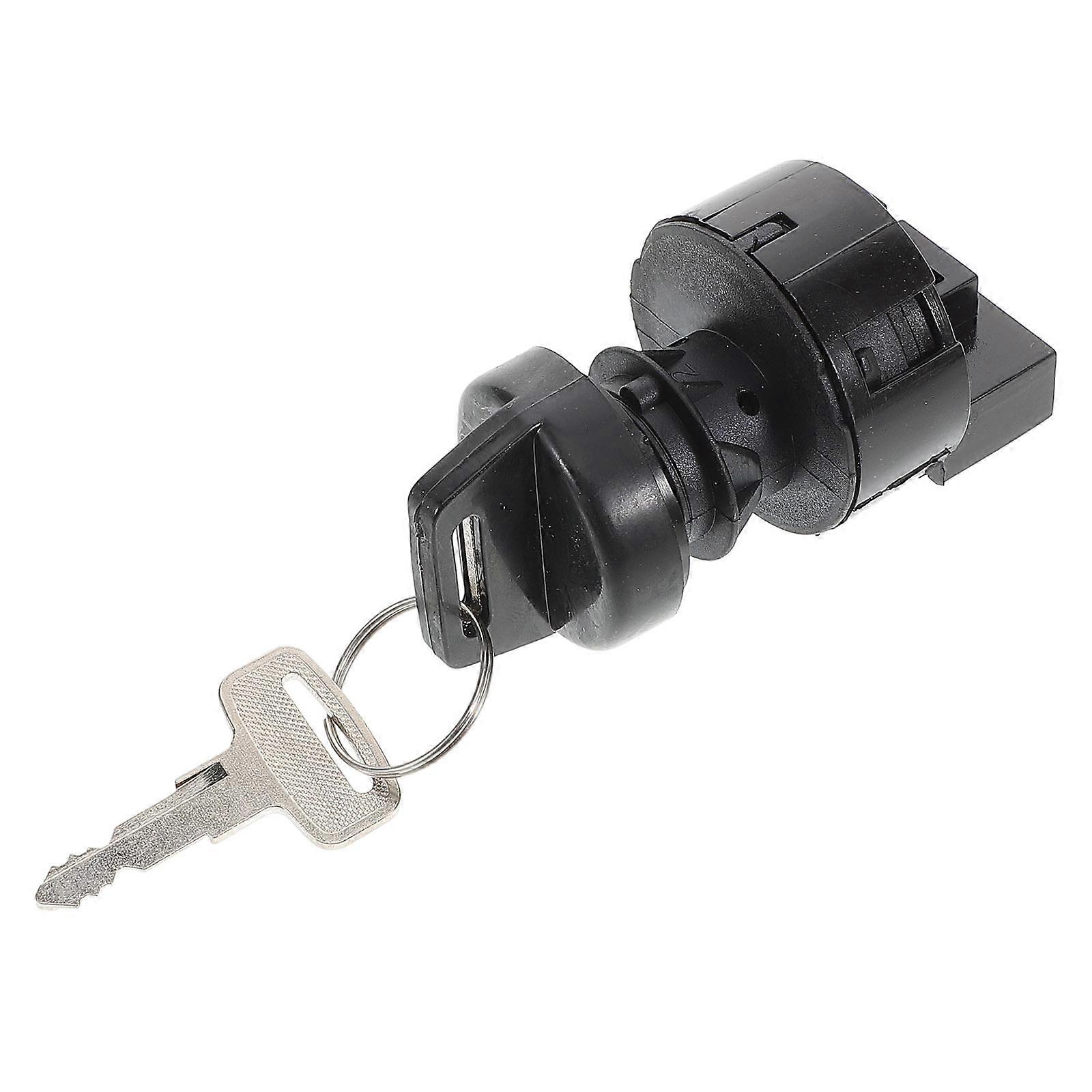 Plastic Ignition Key Switch Replacement Compatible for Atv 3Pcs