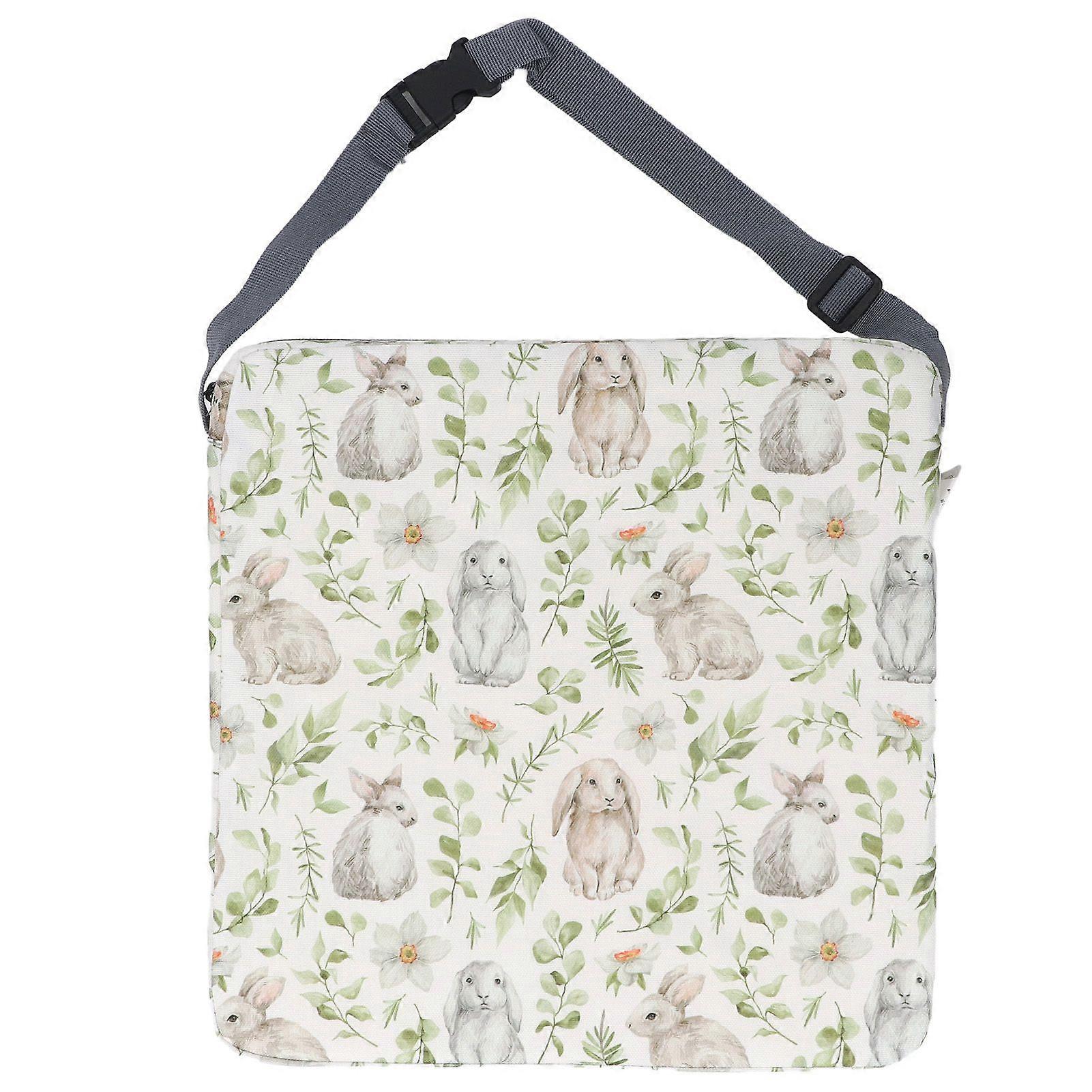 Booster Seat Cushion Toddler Non Slip Portable Height Increasing Strong Support Detachable Washable for Kitchen Chair Rabbit Pattern