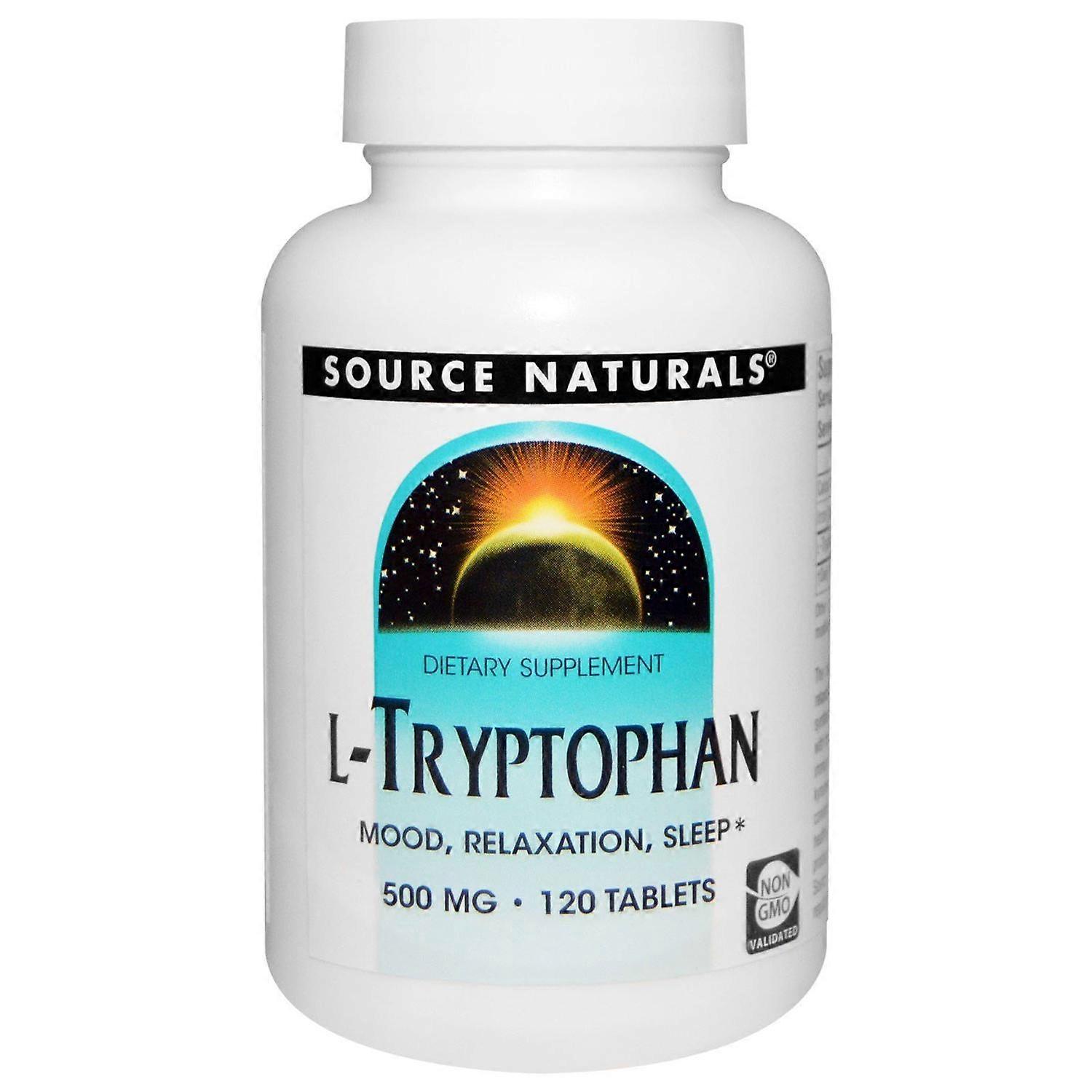 Source Naturals, L-Tryptophan, 500 mg, 120 Tablets