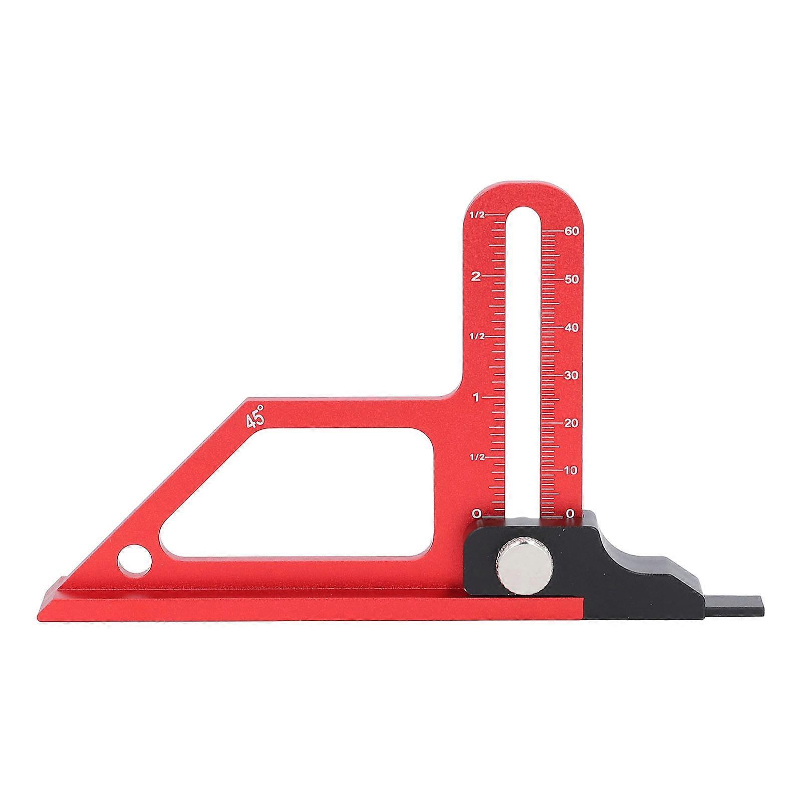 Table Saw Height Gauge Oxidation Resistance Metric Inch Scales Depth Height Measuring Tool 0?60mm for Woodworking Projects