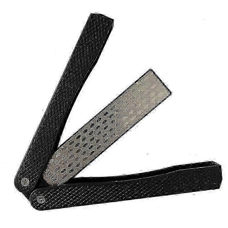 Double Sided Diamond Sharpener, Handheld Fine Coarse Diafold Blades Sharpening Stone 400/600 Grit B