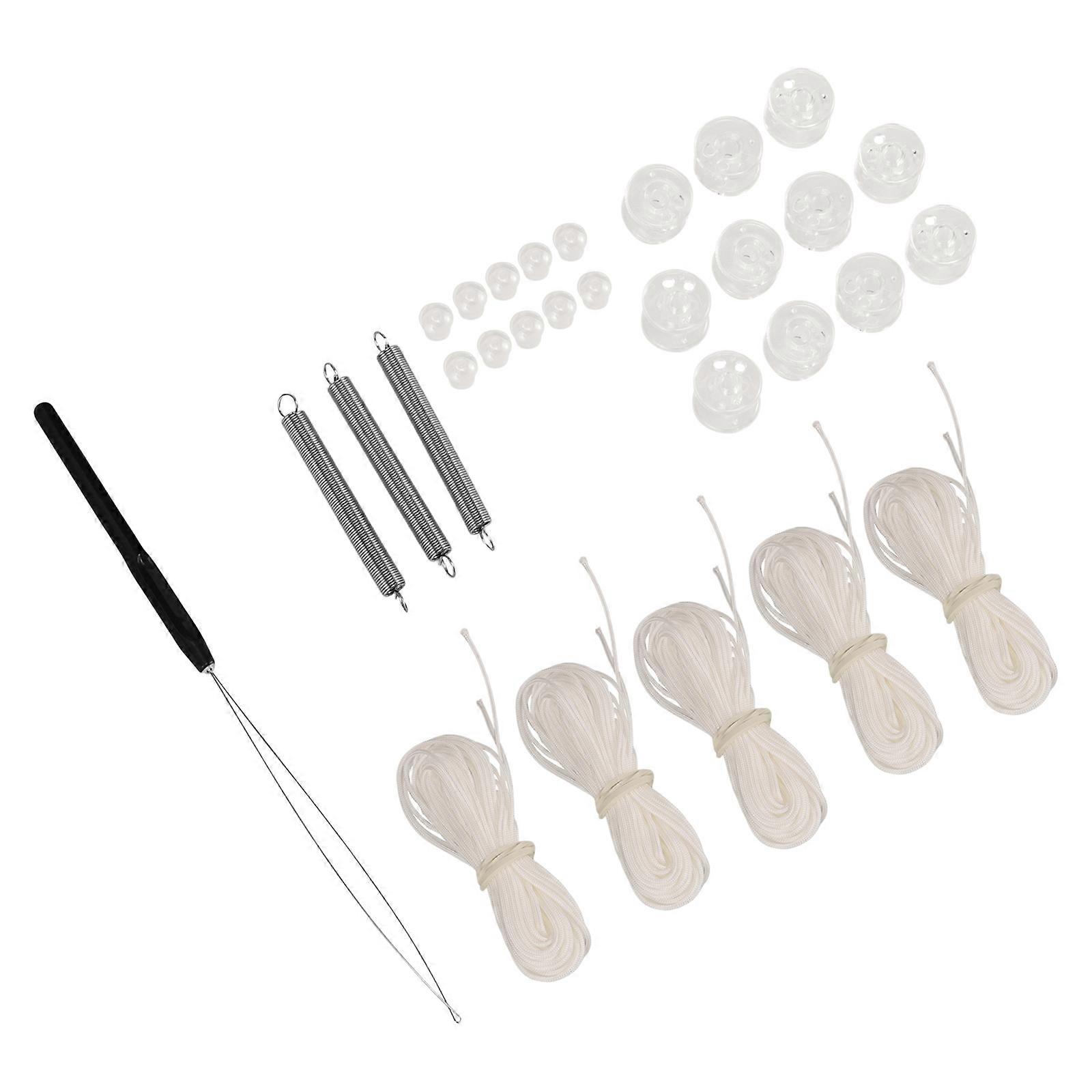 Rv Pleated Shade Repair Kit for Camper Window Restringing 2Pcs Plastic