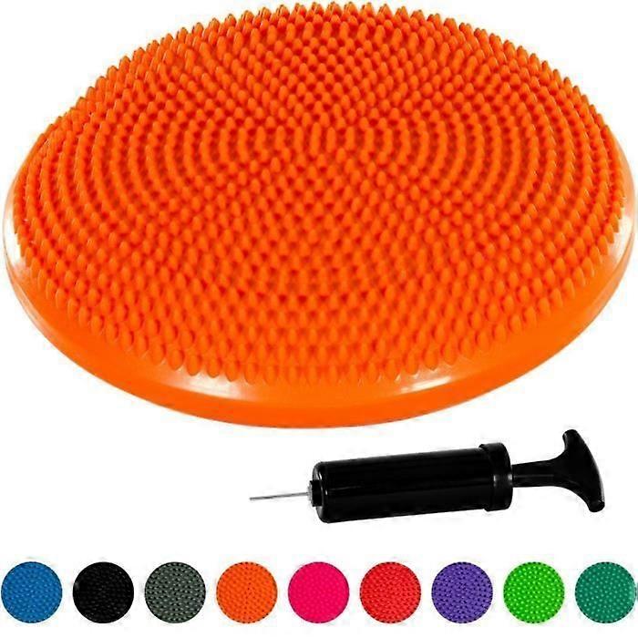 MOVIT Inflatable Balance and Seat Cushion - Orange - For Strengthening and Posture Exercises