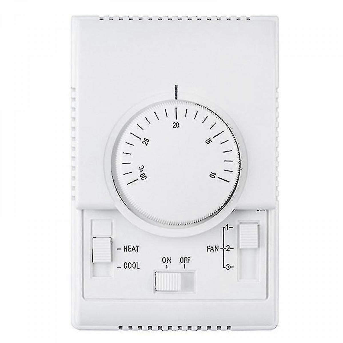 Mt01 220vac Room Mechanical Thermostat Air Conditioner Fan Coil Thermostat Temperature Controller W