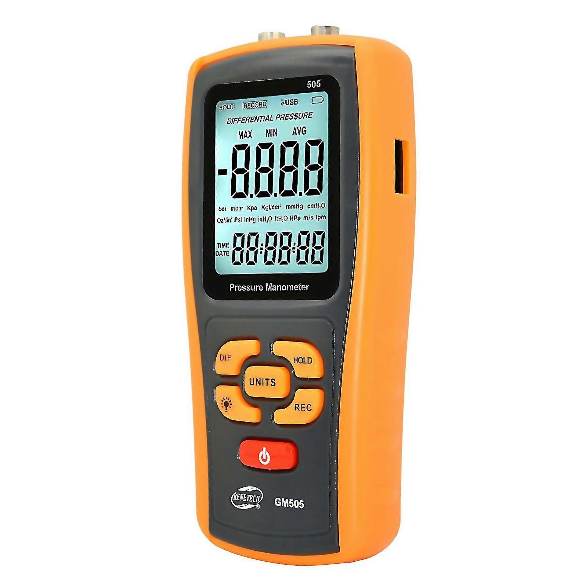 For Benetech Gm505 Portable Pressure Gauge Battery Not Included