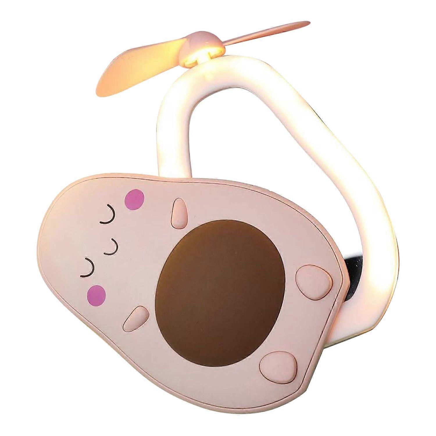 Avocado Shaped Practical Portable USB Charging Handheld Fan,Brown