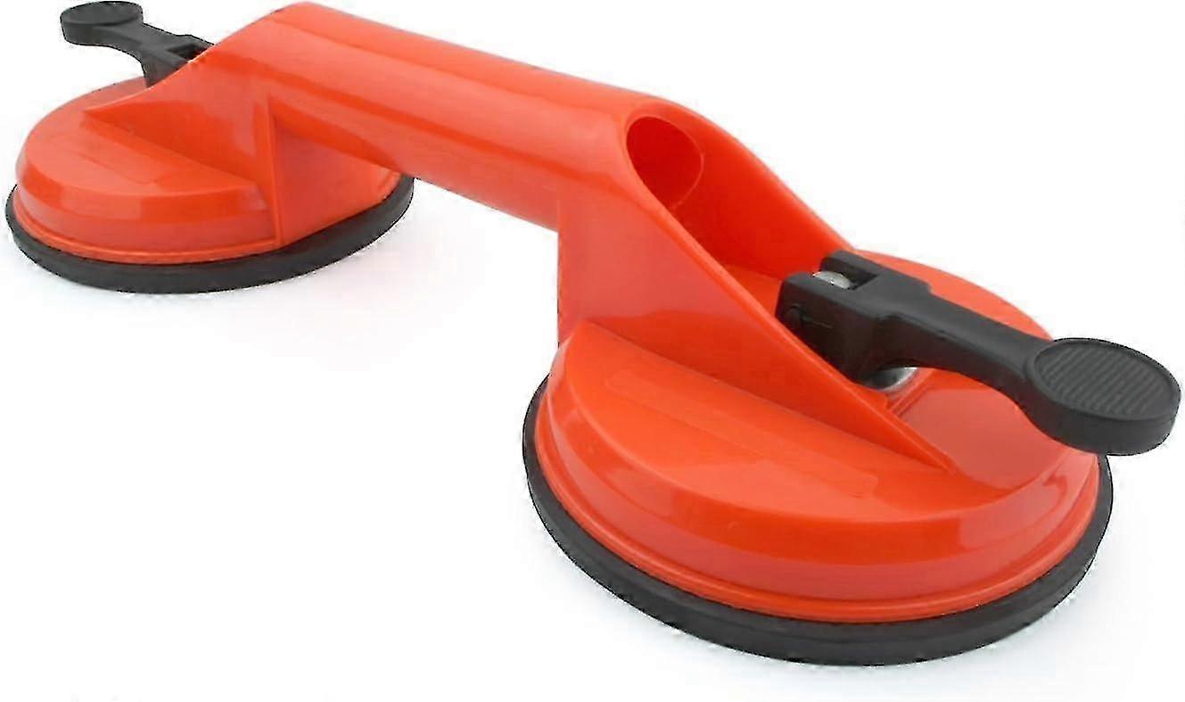 1x suction cup handle, suction cup lifting capacity 100kg, double glass suction cup with 2 suction cups orange