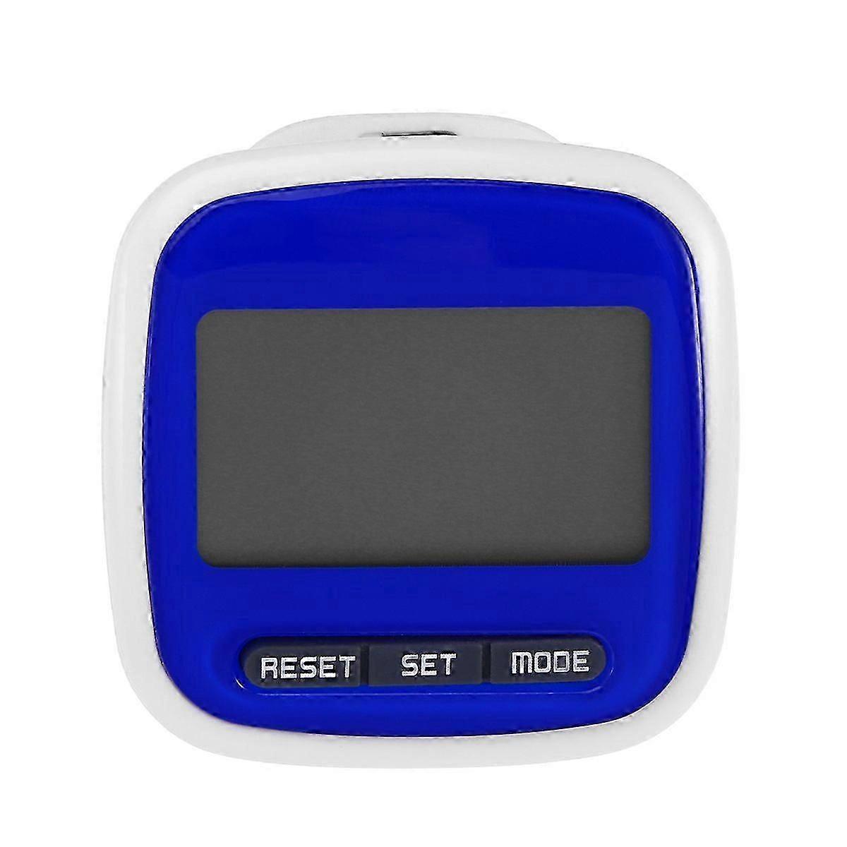 Multi-function LED Display Pocket Pedometer Step Counter (Blue)