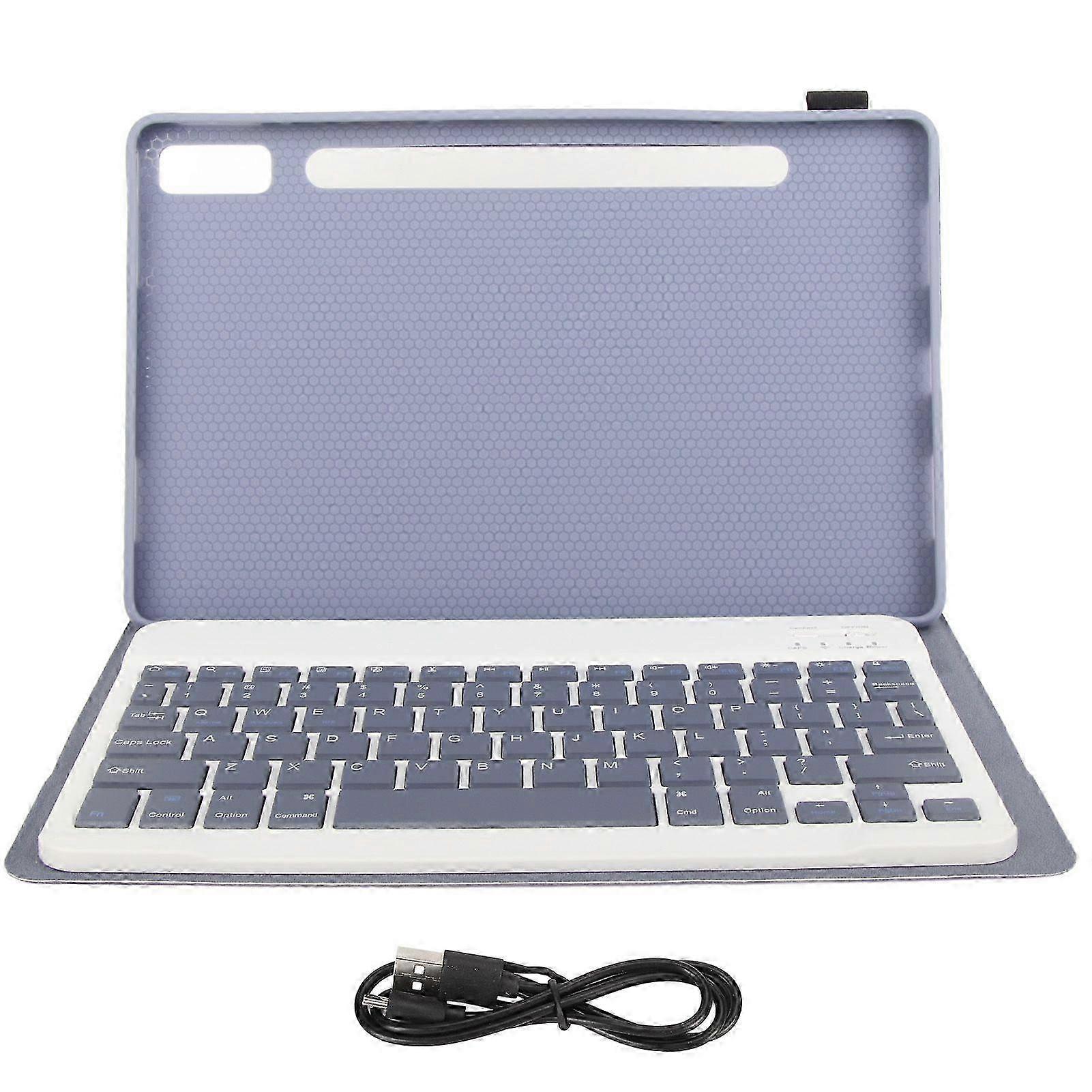 Tablet Keyboard Magnetic Protective Case BT Connection Wireless Keyboard for Tab P11 Pro 2nd Gen Pad Pro 2022 11.2in Purple