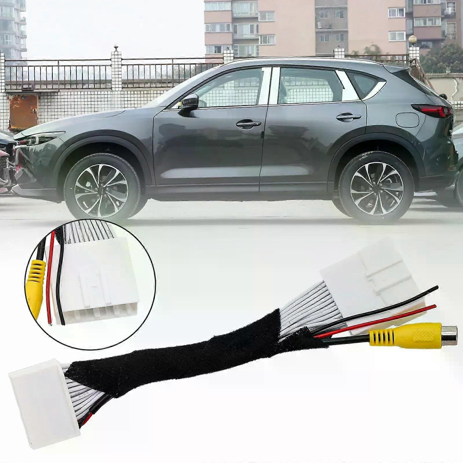 Car rearview camera adapter cable Rear View Back Up Camera Video Input Cable 12V For Mazda CX-5 For Mazda 2 Camera Adapter Cable