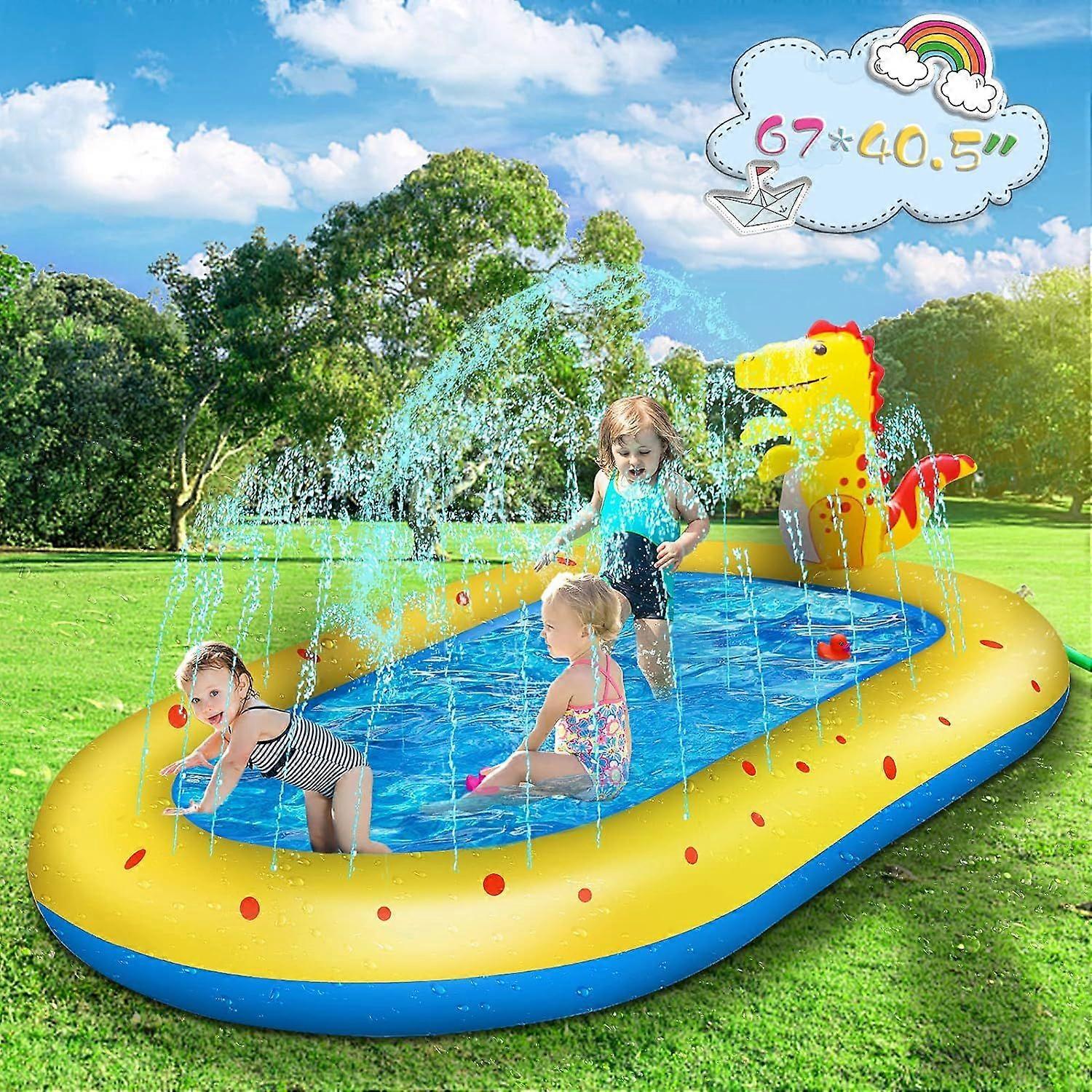 Coussin de pulvérisation d’eau gonflable, jeu extérieur dans l’eau, réutilisable