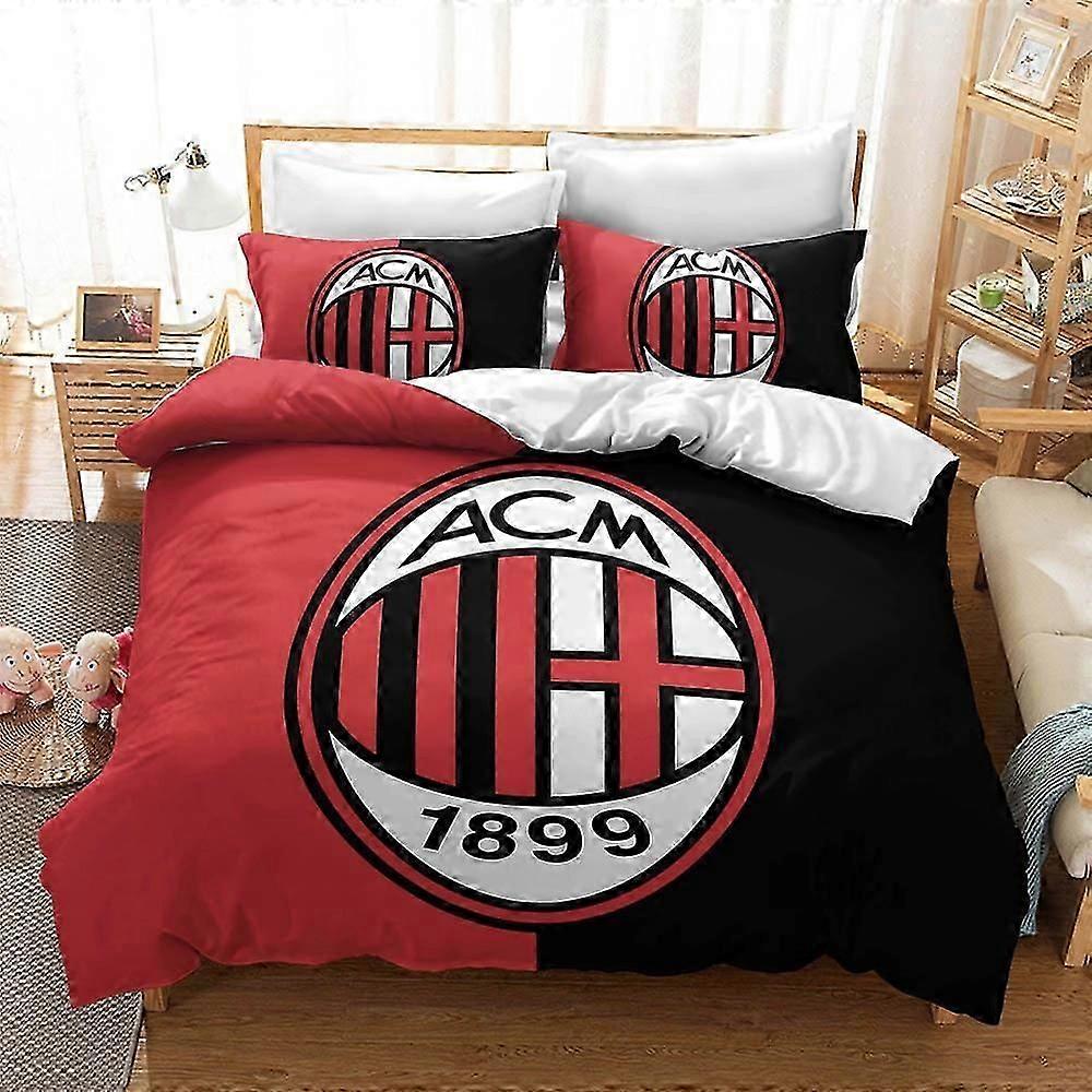 Bedding three-piece set Football team digital printed duvet pillowcase sheet four-piece set P 140*210
