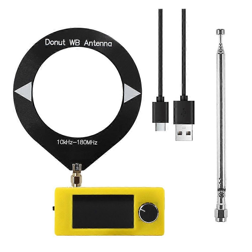 SI4732 Mini Radio Receiver 10-180Mhz Portable 1.9inch Display Shortwave Radio FM/AM/LSB/USB SI4732 Radio+Loop Antenna