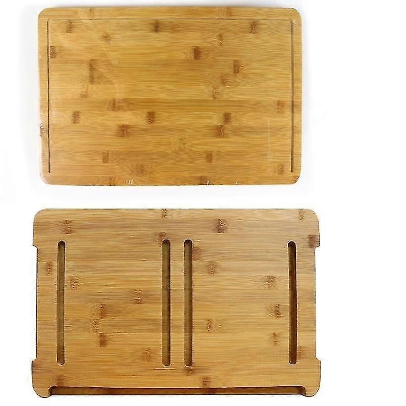Bamboo Cutting Board With 5 Storage Containers Extensible |Chopping Blocks