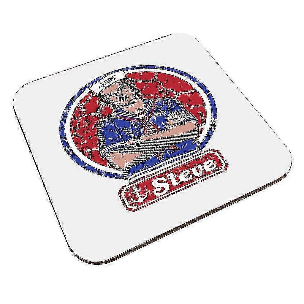 Retro Steve Scoops Ahoy Stranger Things Coaster