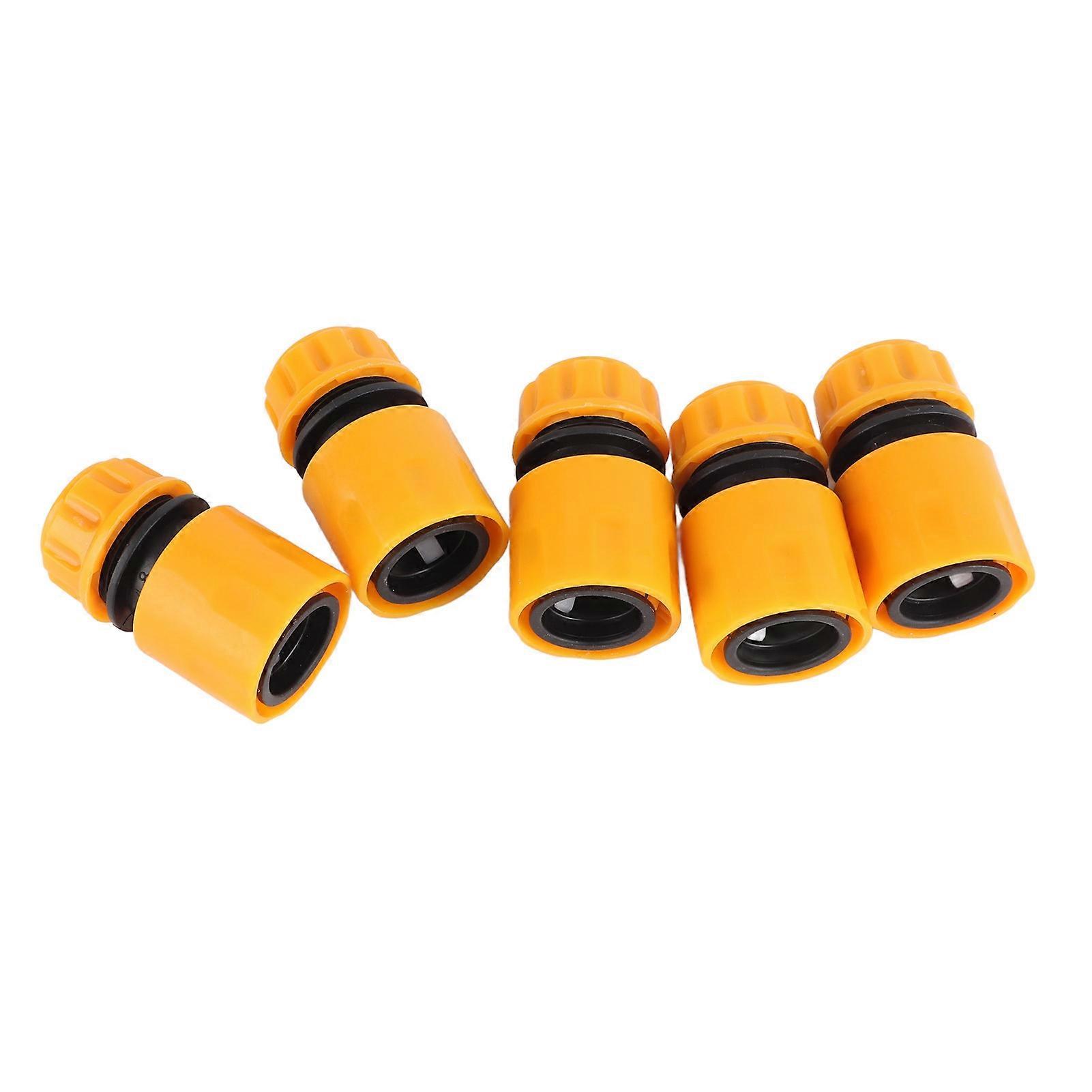 5Pcs Hose Adapter Pipe Connector Fitting ABS 3/4in Quick Connection Set Kit for Garden