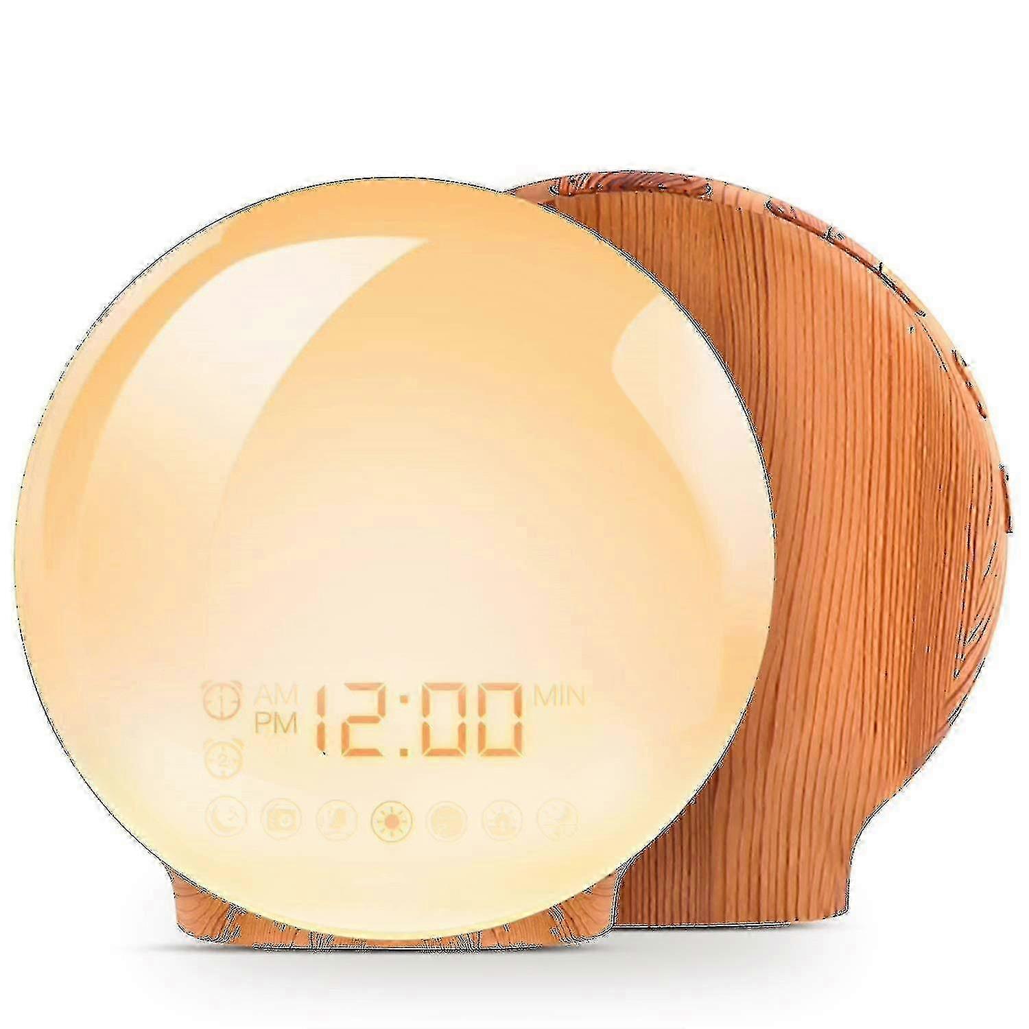 Sunrise Alarm Clock with Nature Sounds and FM Radio for Gentle Wake-Up