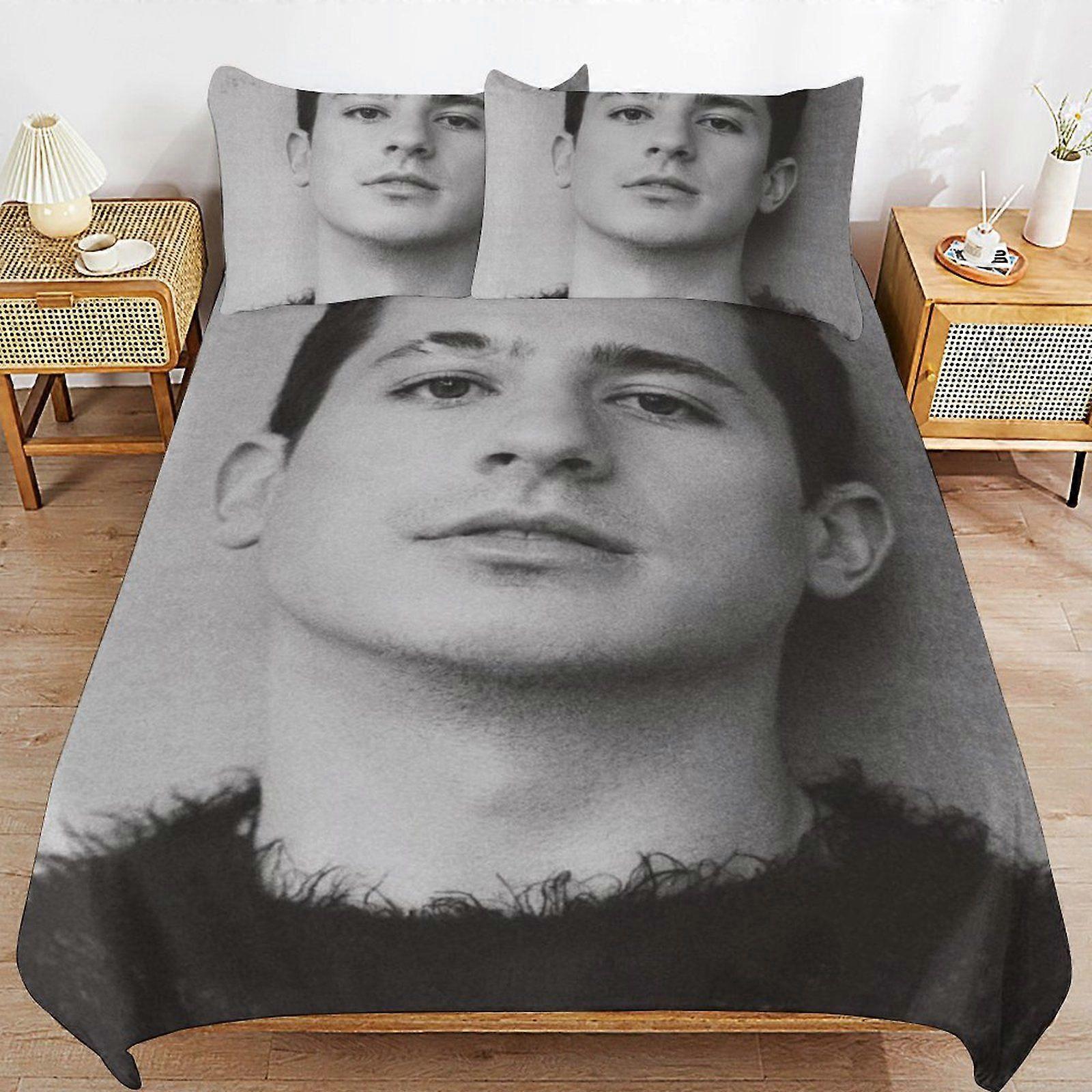 u612 Charlie Puth Everyday Sleep Soft Surface Zipper End Wrinkle Resistant Material Duvet Cover Sets Package n612