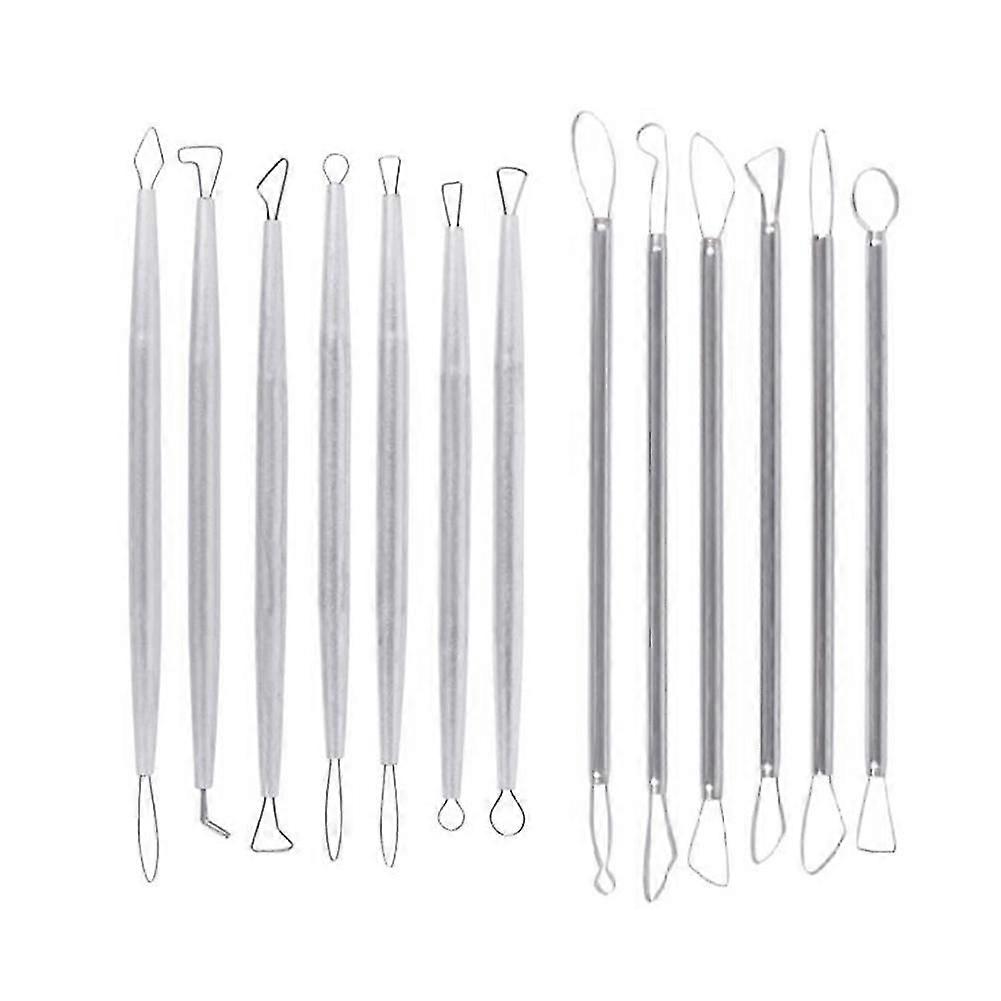 Polymer Clay Tools Pottery Ceramic Sculpting Tools Carving Ribbon Wire End Loop Clay Tools Set (haoyi