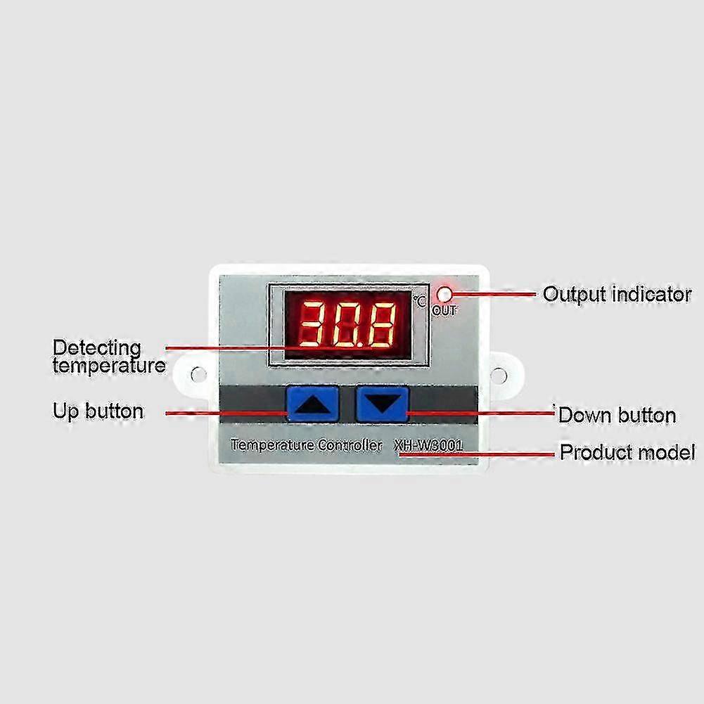 Digital Temperature Controller Switch Waterproof Microcomputer Temperature Control Device 12V 120W