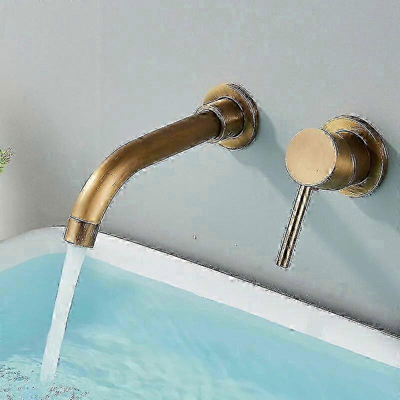 シングルハンドル壁掛けバスルームシンク蛇口、ランドリールームおよびバルコニー用