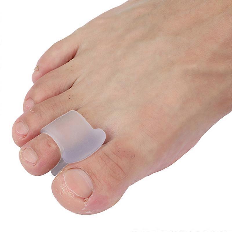 Pexmen 2/4Pcs Gel Toe Separators for Overlapping Toes Bunions Big Toe Alignment Corrector and Spacer Bunion Pads