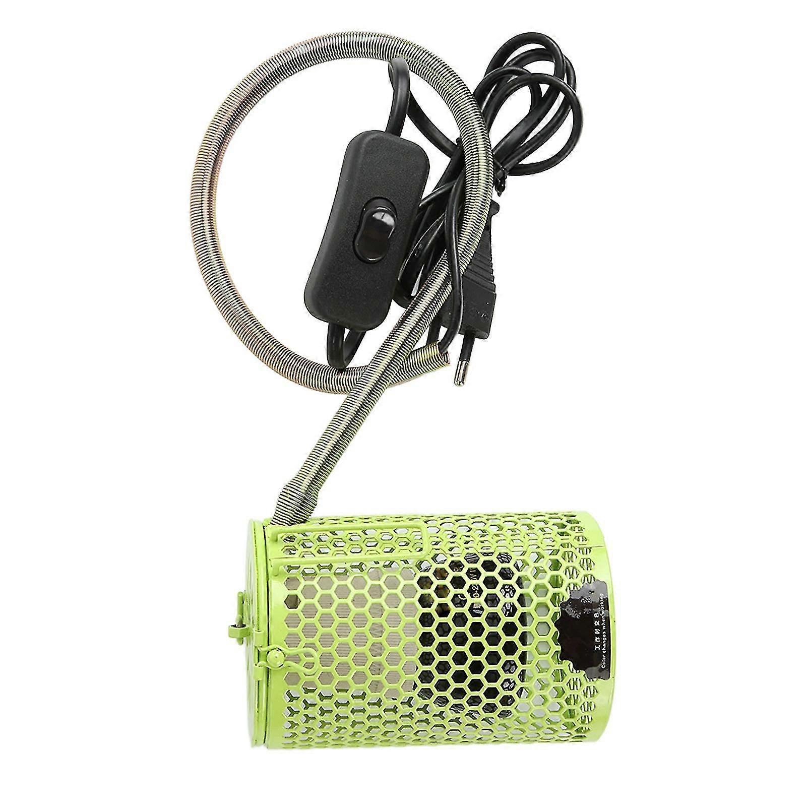 100W Multifunction Ceramic Reptile Heat Lamp with Lampshade EU Plug