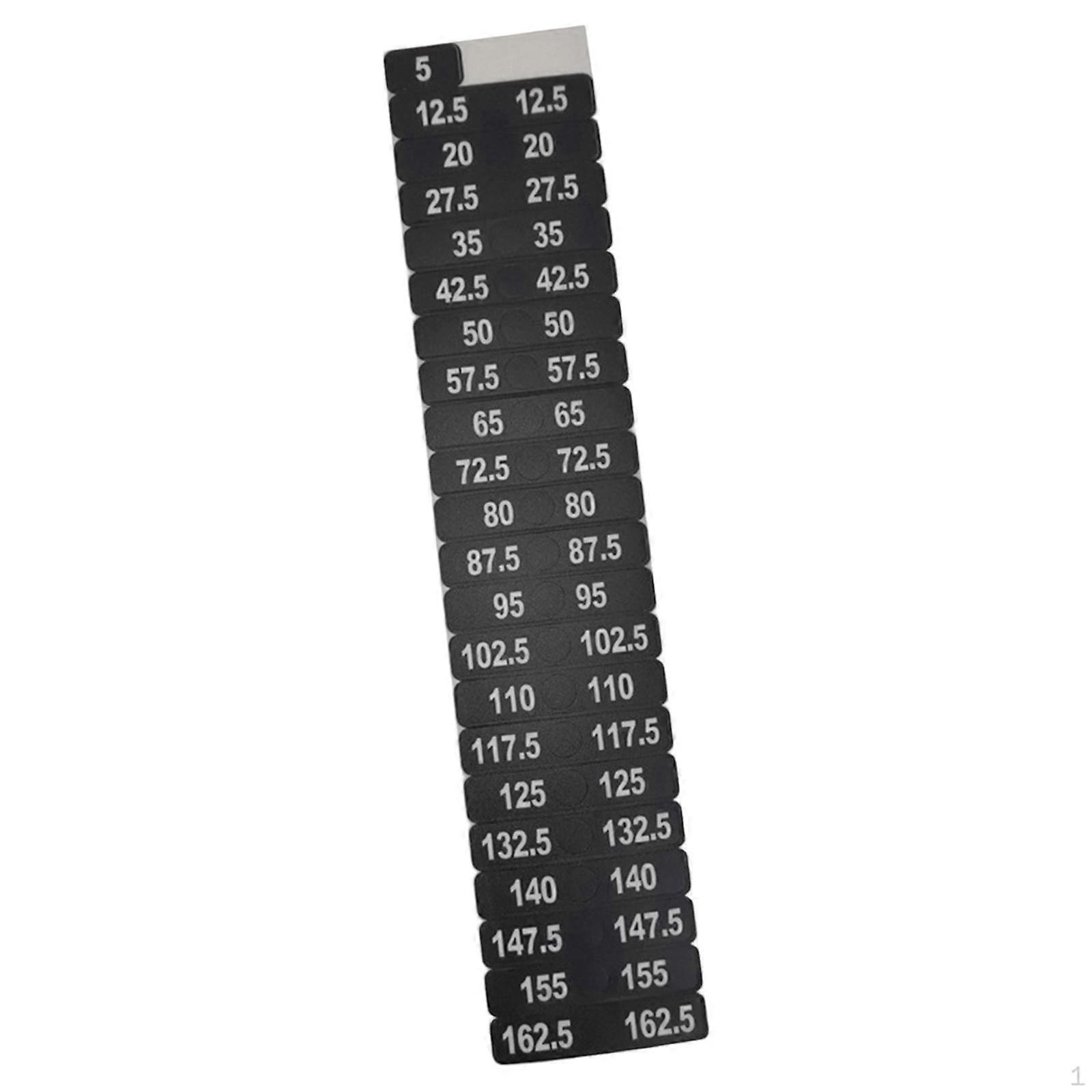 Weight Stack Labels, Tags 5 to 162.5 Number Stickers for Gym Machine Lifting