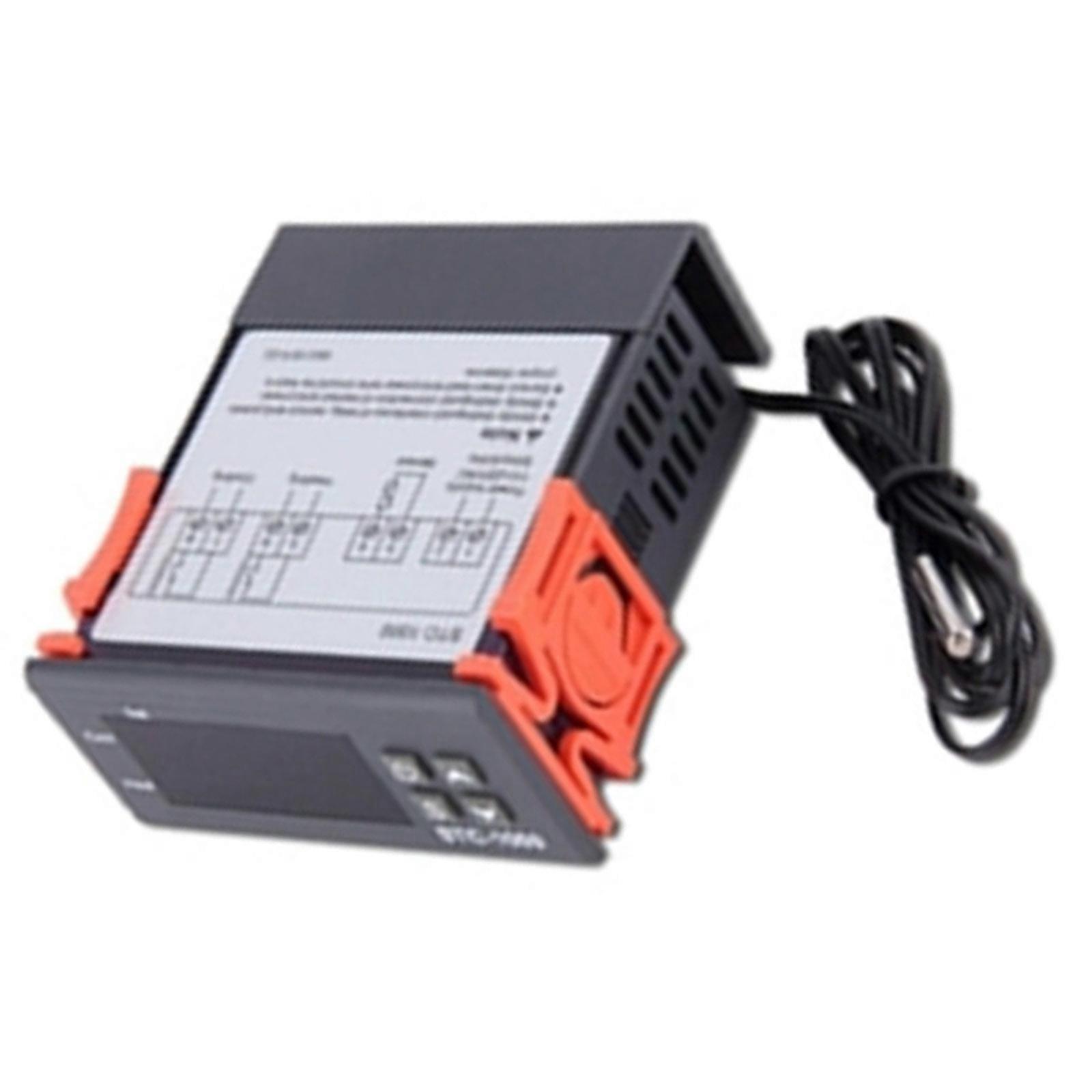 Programmable Temperature Humidity Monitor With Mode Heating Cooling Function And Safety Alarm Features Multicolor