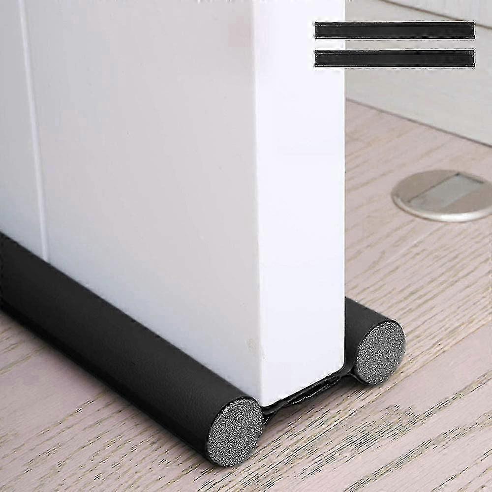 2pcs Double Insulation Door Bottom, Anti-cold Door Draft Excluder, Double Insulating Door Draft Excluder, Anti-noise Draft Protection Draft Excluder