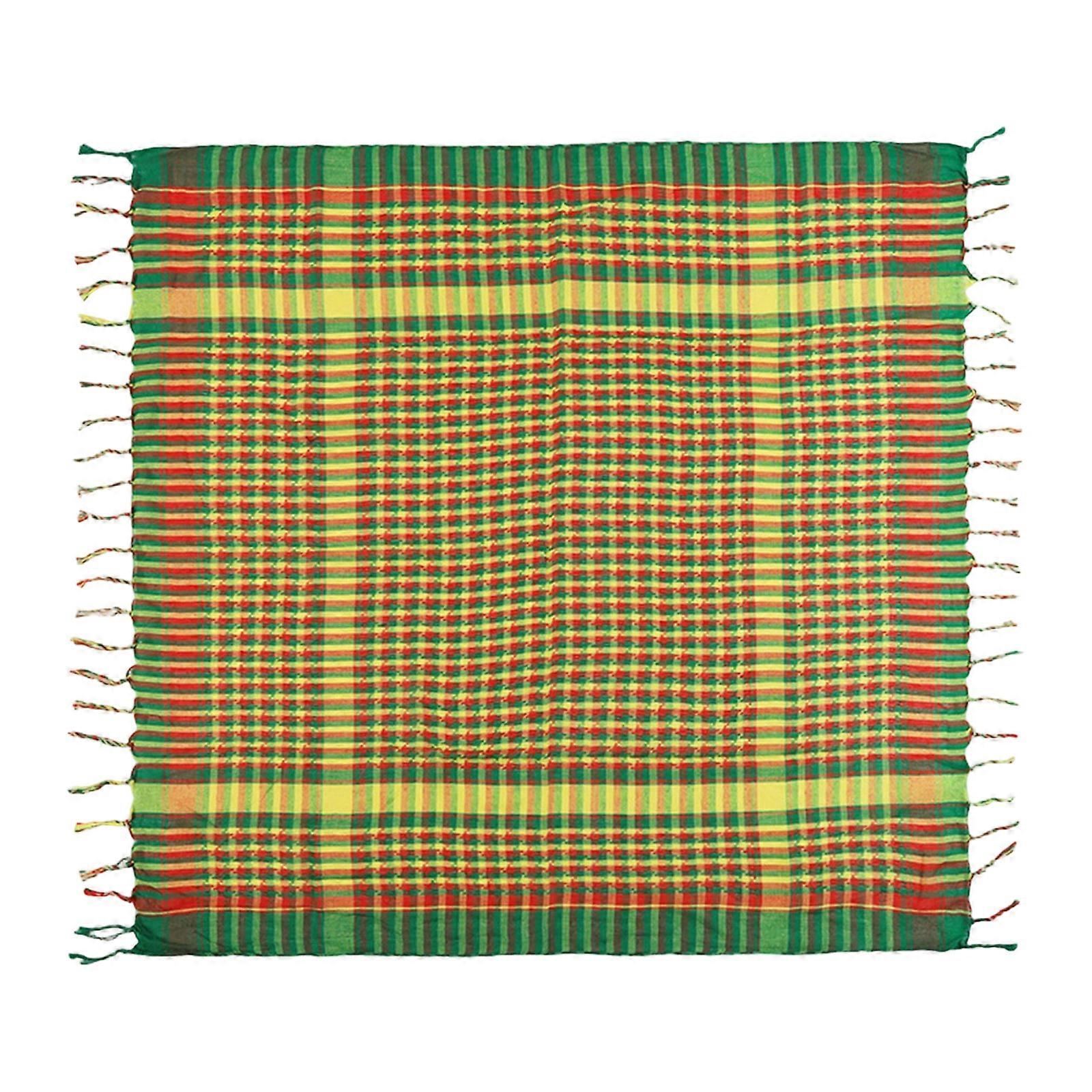 Ventilated Arabic Pattern Scarf Wrap Multipurpose Polyester Wearable For Outdoor Tasks Multicolor