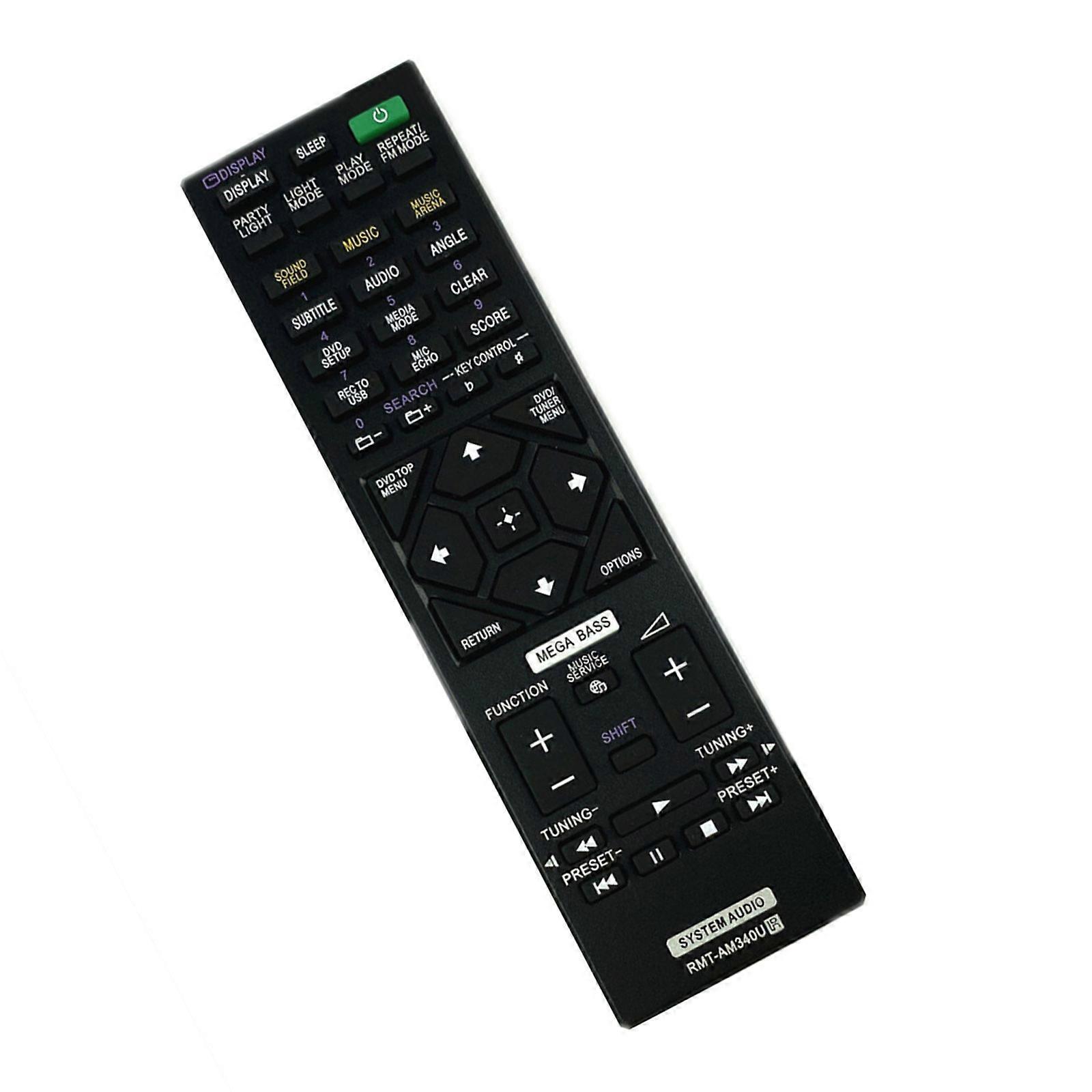Portable Remote Controller For RMT-AM340U AM330U Sound Systems Intuitive Key Layout Drop Resistant Plastic Housing Multicolor