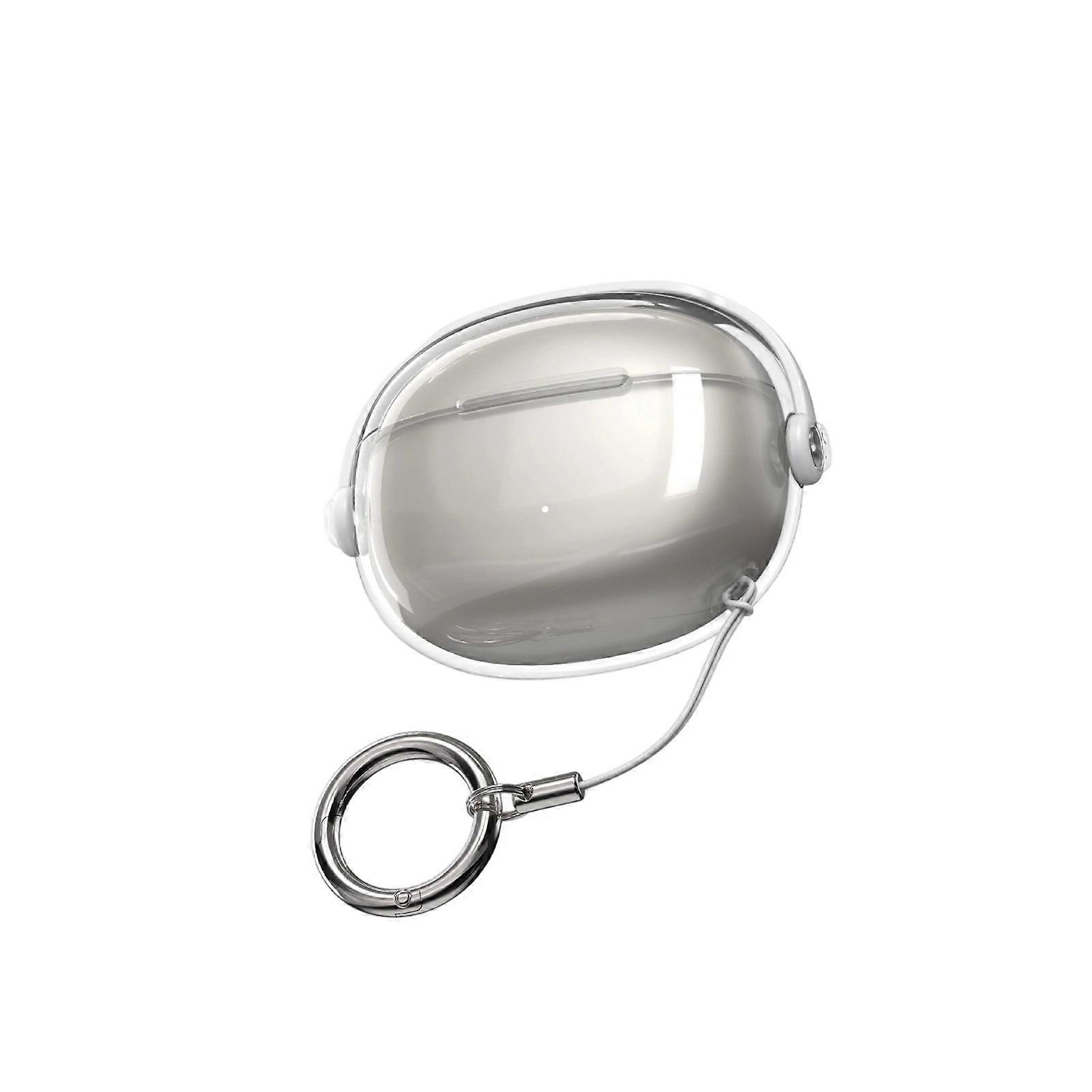 Strong Visible Case For Comfo Clip Wireless Headphones Sleeve With Phone Stand Feature And Simple Attach Design  Transparent color