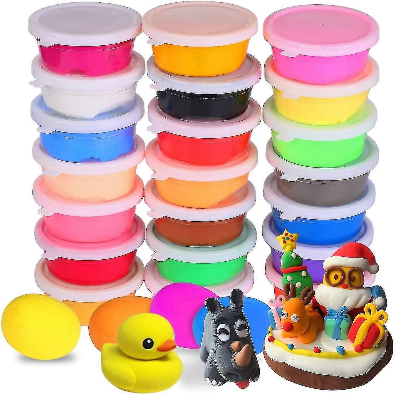 24 Colors Air Dry Clay Ultra Light Modeling Soft Clay Set