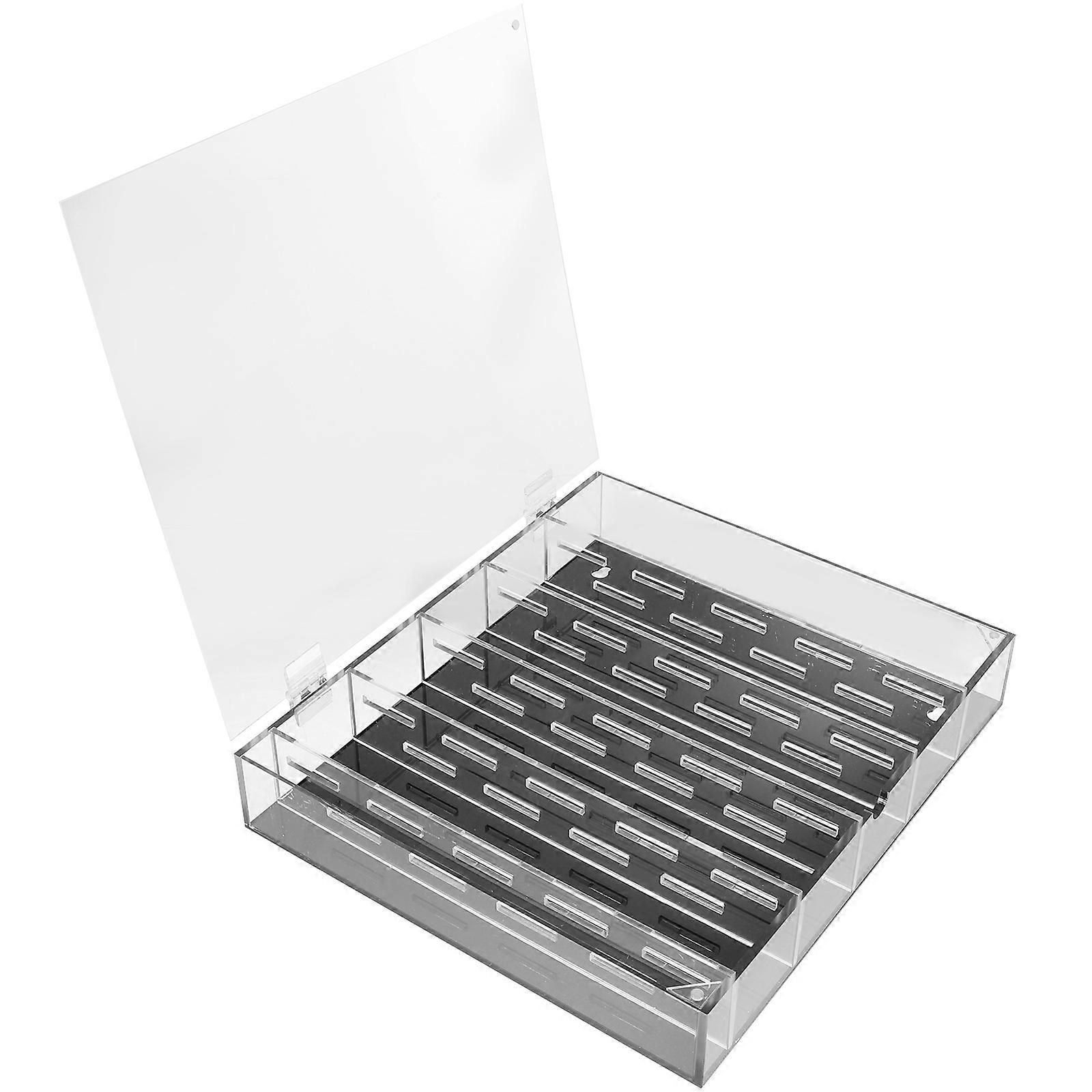 Hard Coin Box Clear Coin Holder for Storage Dollar Coins Protector Case